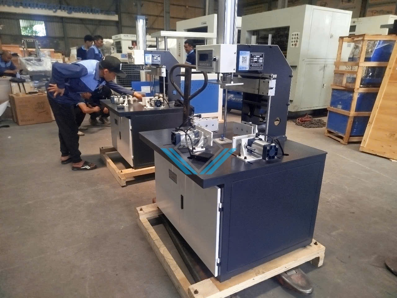 Máy ép 5 cạnh hộp cứng có ngăn kéo