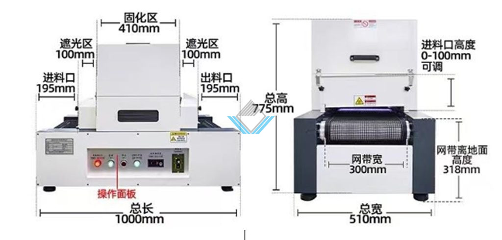 Máy sấy khô khi test mực UV
