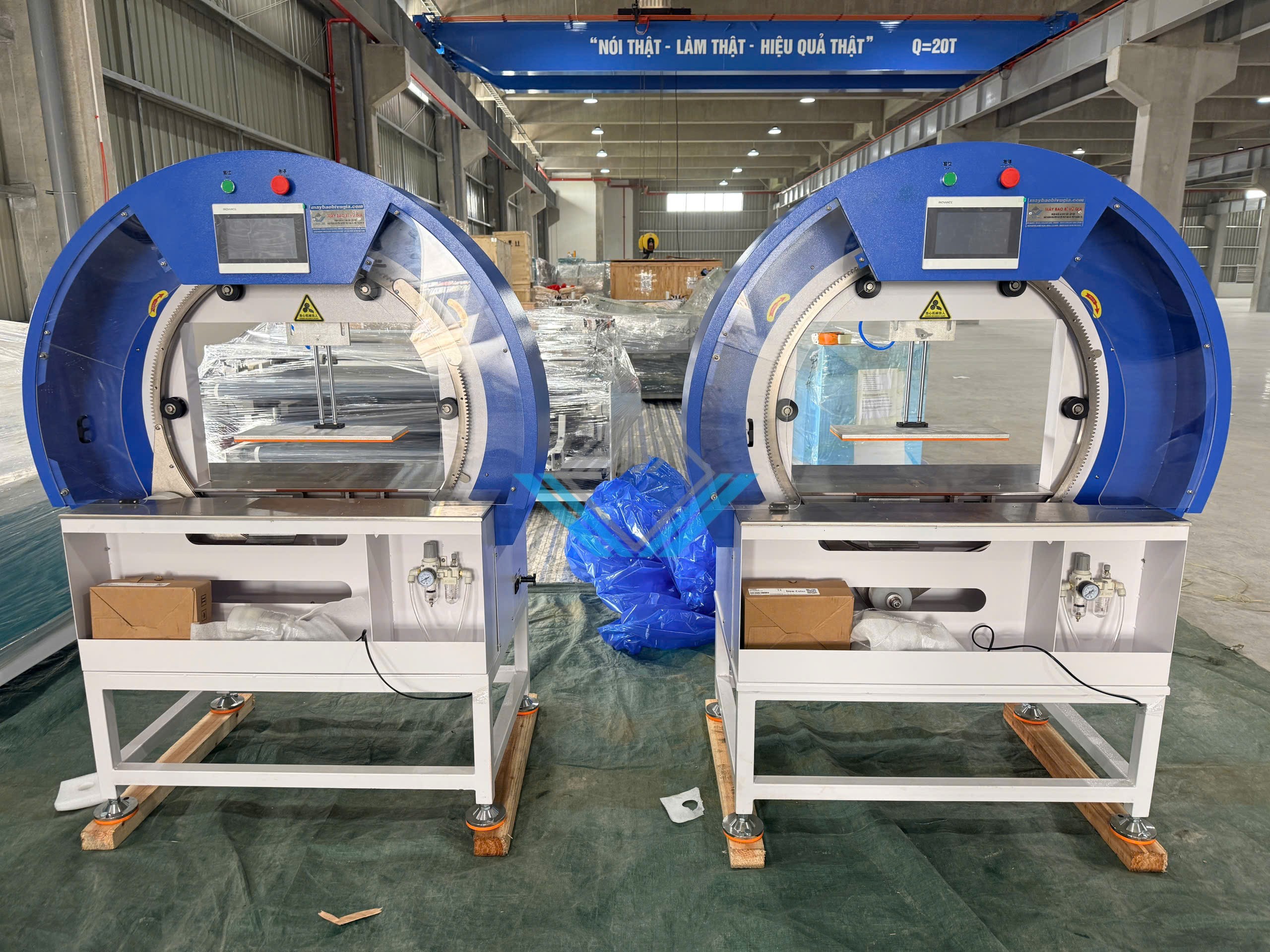 Máy cột dây bằng màng PE