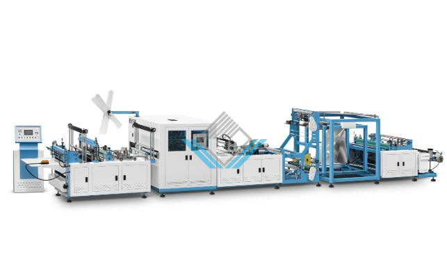 Máy làm túi vải không dệt hàn quai tự động