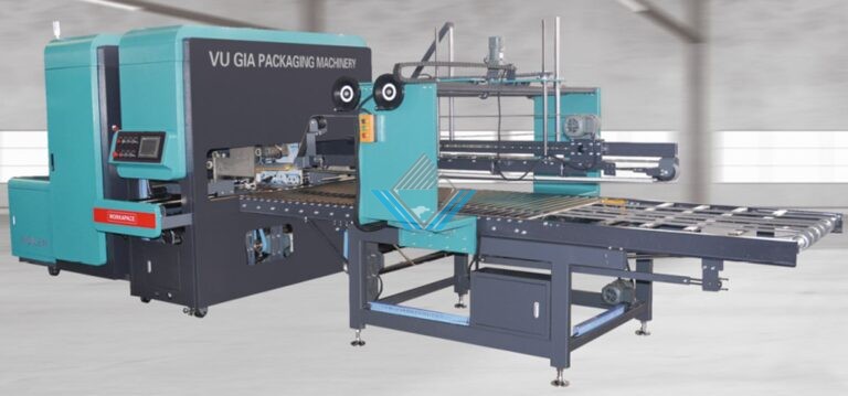 Máy cột dây PE thùng carton tự động